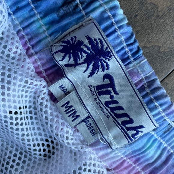 Tie Dye Mens Swim Trunks - Picture 2 of 3